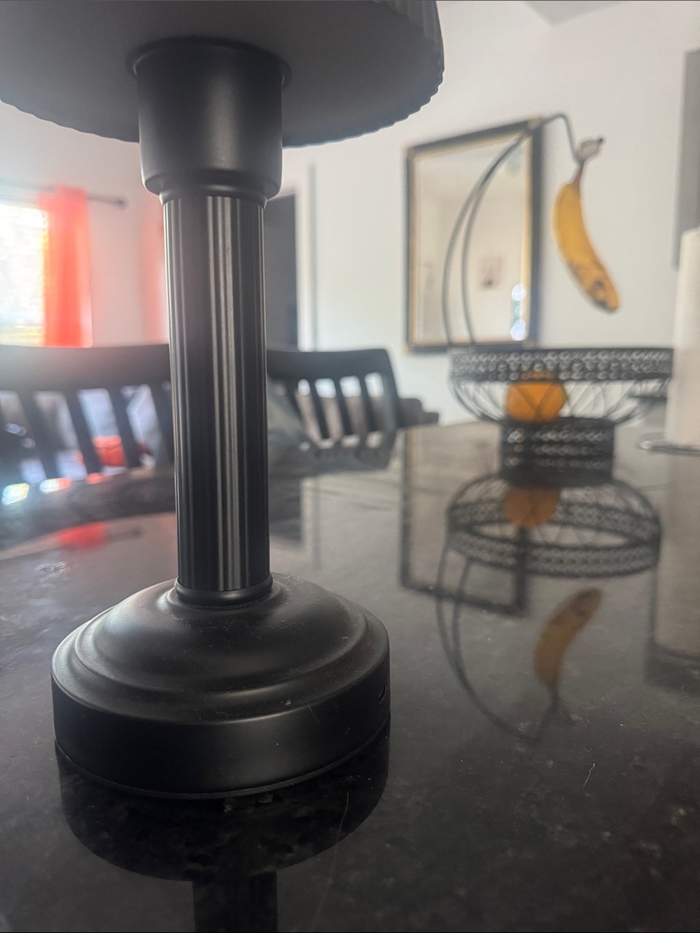 Black Metal Candle Holder - Home Dining